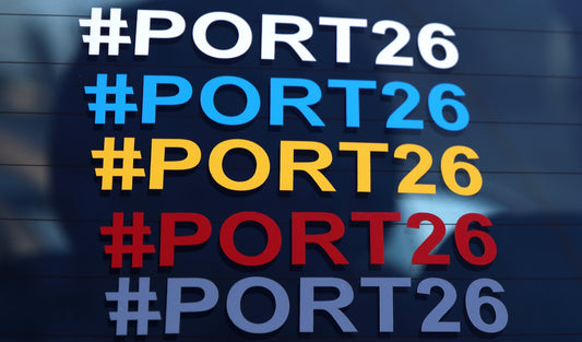PORT 26 SMALL DECAL - TEXT